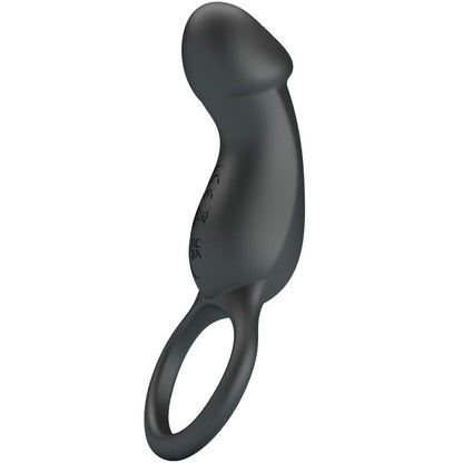 Anello anale e vibratore Warren nero di PRETTY LOVE BOTTOM, con dettagli in silicone e design ergonomico.