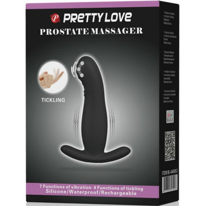 Massaggiatore prostatico Pretty Love con vibrazione, design ergonomico e superficie liscia, ideale per relax e piacere.