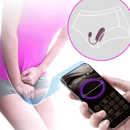 Uovo vibrante Pretty Love Nymph con controllo tramite app, colore viola, design elegante e compatto.