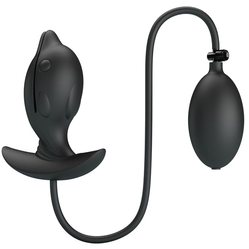 Plug anale Delfin gonfiabile e ricaricabile PRETTY LOVE BOTTOM, dispositivo per piacere anale con design a forma di delfino.