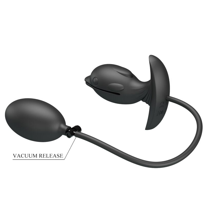 Plug anale Delfin gonfiabile e ricaricabile Pretty Love Bottom, dildo anale morbido e flessibile, ideale per stimolazione anale.
