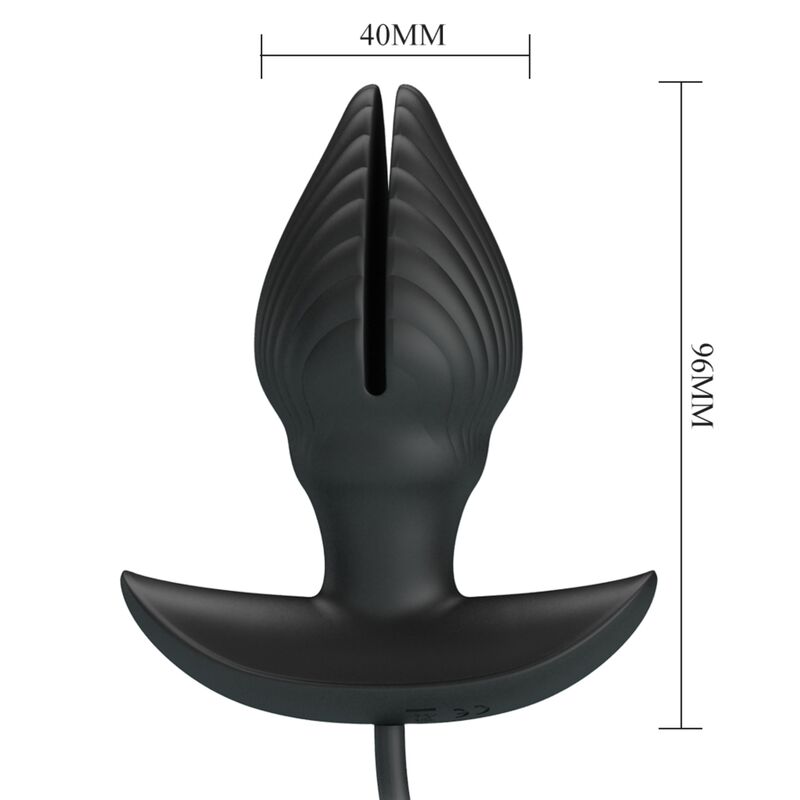 Plug anale gonfiabile e ricaricabile PRETTY LOVE BOTTOM, dispositivo per piacere anale, visibile con dettagli gonfiabili e design ergonomico.
