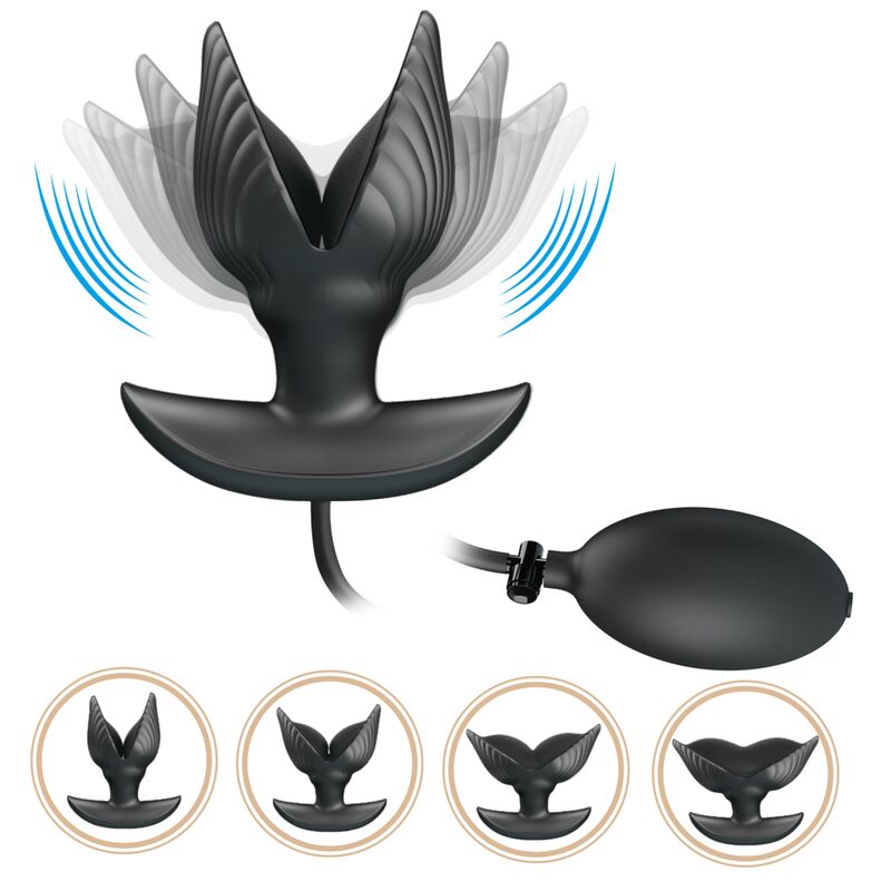 Plug anale gonfiabile e ricaricabile PRETTY LOVE BOTTOM, design ergonomico e sicuro, visibile in immagine.