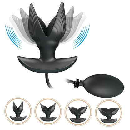 Plug anale gonfiabile e ricaricabile PRETTY LOVE BOTTOM, design ergonomico e sicuro, visibile in immagine.