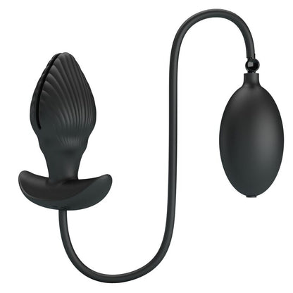 Plug anale gonfiabile e ricaricabile PRETTY LOVE BOTTOM, design elegante, evidenziando la funzione di gonfiaggio e materiali di qualità.