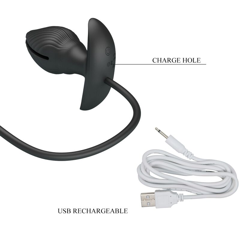 Plug anale gonfiabile e ricaricabile PRETTY LOVE BOTTOM, dispositivo di piacere anale con controllo della pressione e comfort.