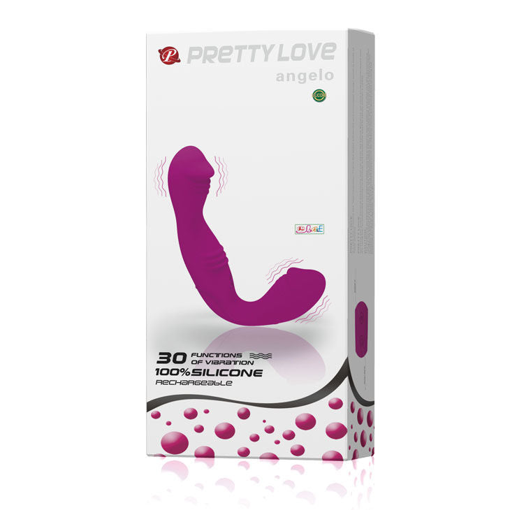 Vibrante giocattolo erotico Pretty Love Angelo Arnes Lilac, design elegante e color lavanda, per piacere e intimità.