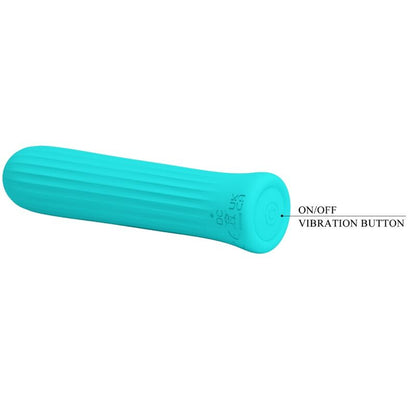 Vibratore stimolatore blu PRETTY LOVE Blanche, design elegante e compatto, ideale per piacere personale e stimolazione.