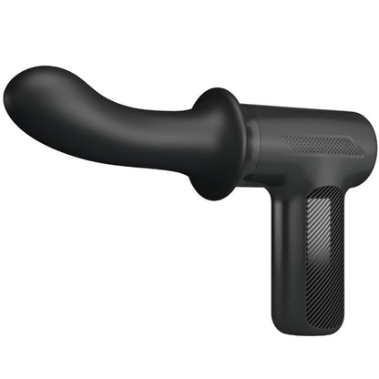 Massaggiatore PRETTY LOVE DJ DOCTOR nero con 5 impostazioni, design ergonomico e dettagli evidenti in immagine.
