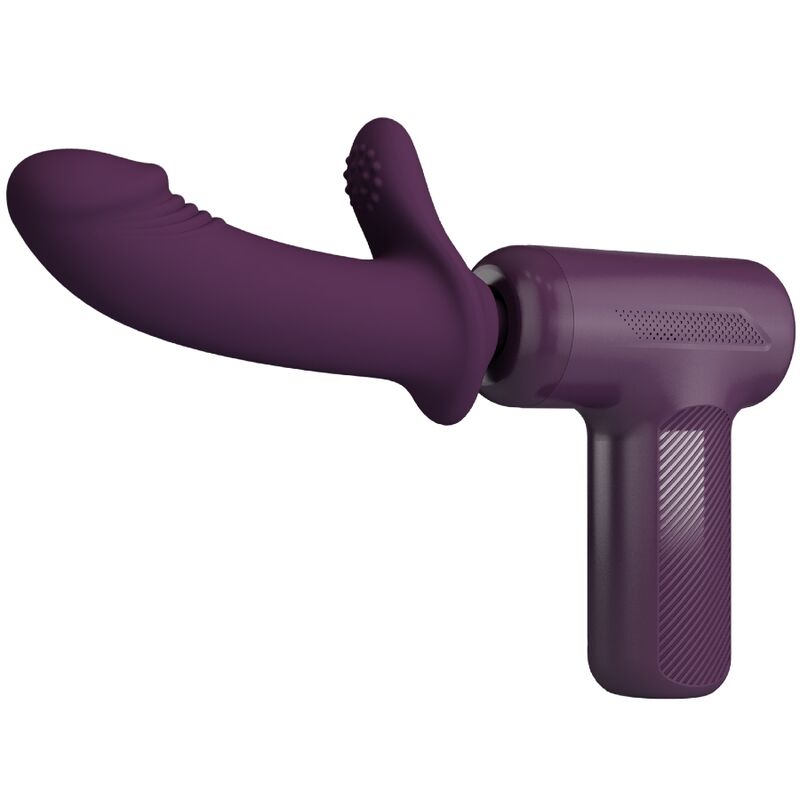 Massaggiatore PRETTY LOVE DJ Scholar con 5 impostazioni, colore viola, design ergonomico e pulsanti di controllo visibili