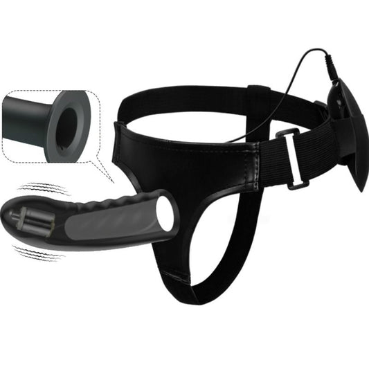 Dildo con cavo e vibrazione di PRETTY LOVE Abbasbailea Love Marvin, strap-on nero con dettagli realistici e funzioni di stimolazione
