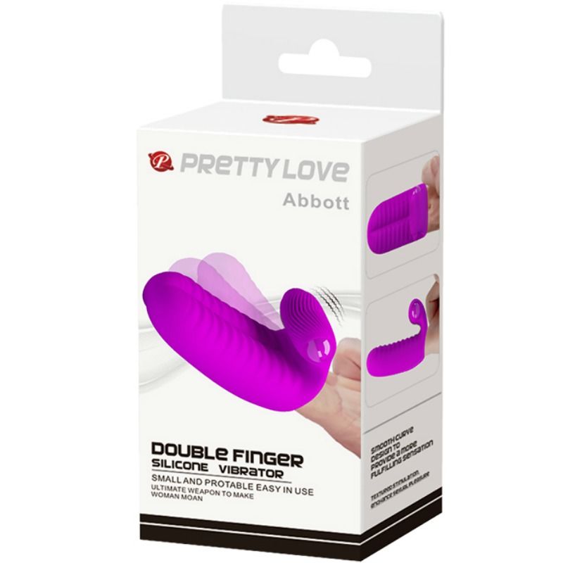 Stimolatore DitaLE Pretty Love Abbott in colore lilla, con design elegante e dettagli per il piacere.