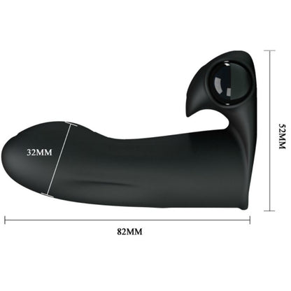 Stimolatore clitoride Pretty Love Adonis, dispositivo per la stimolazione delle dita, con design elegante e funzionalità avanzate.