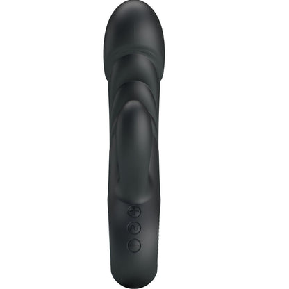 Vibratore PRETTY LOVE Ansel con stimolatore GY e punto clitorideo, design elegante e dettagli realistici, in silicone morbido.