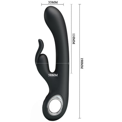 Vibratore clitoride e stimolatore punto G Pretty Love Carina, design elegante e compatto, con superficie liscia e dettagli colorati