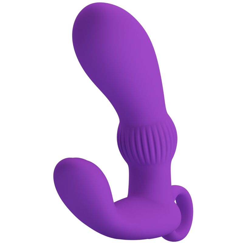 Vibratore anale Pretty Love Cayla di colore viola, massaggiatore con design ergonomico e superficie liscia.