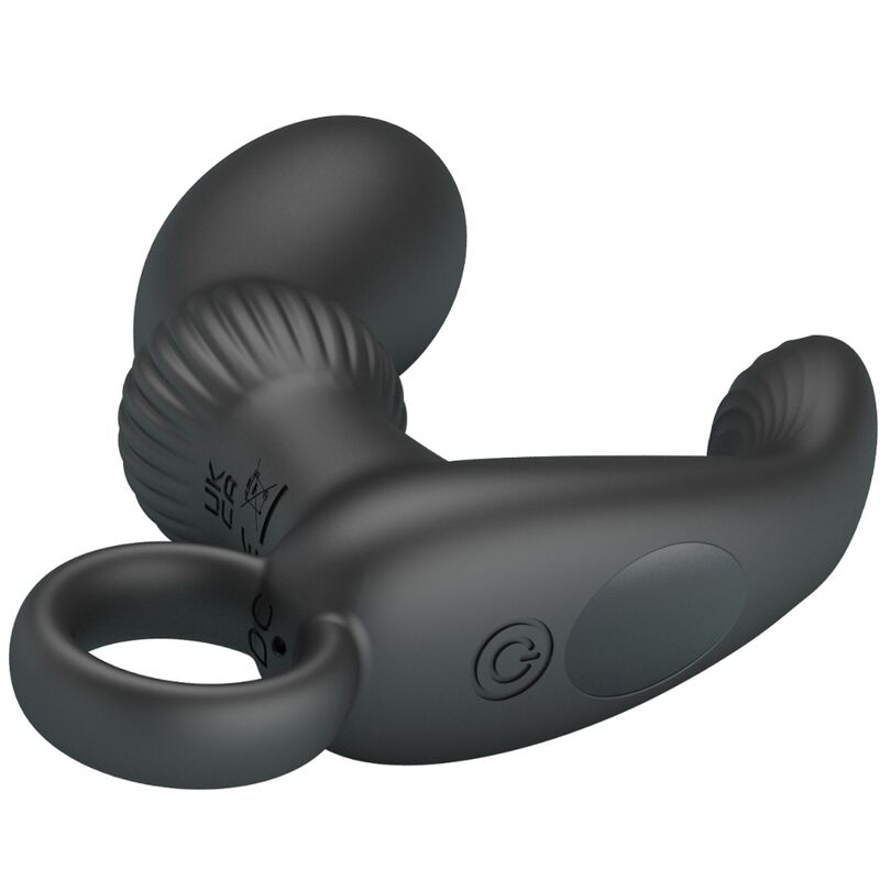 Vibratore anale nero Pretty Love Cayla, massaggiatore intimo con design elegante e ergonomico, ideale per stimolazione e relax.