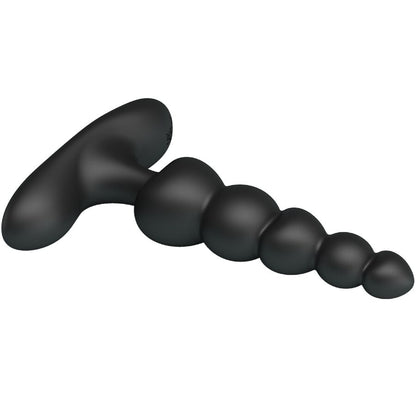 Vibratore anale Pretty Love Corban nero con 10 modalità di vibrazione, design ergonomico e superficie liscia.