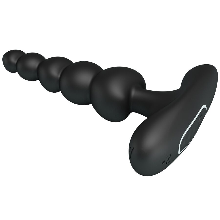 Vibratore anale PRETTY LOVE Corban nero con 10 modalità di vibrazione, design elegante e compatto.