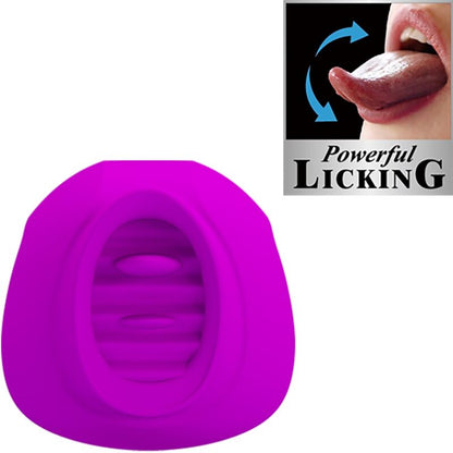 Stimolatore per clitoride Pretty Love Estelle con lingua, 12 vibrazioni, colore viola, dispositivo di piacere femminile