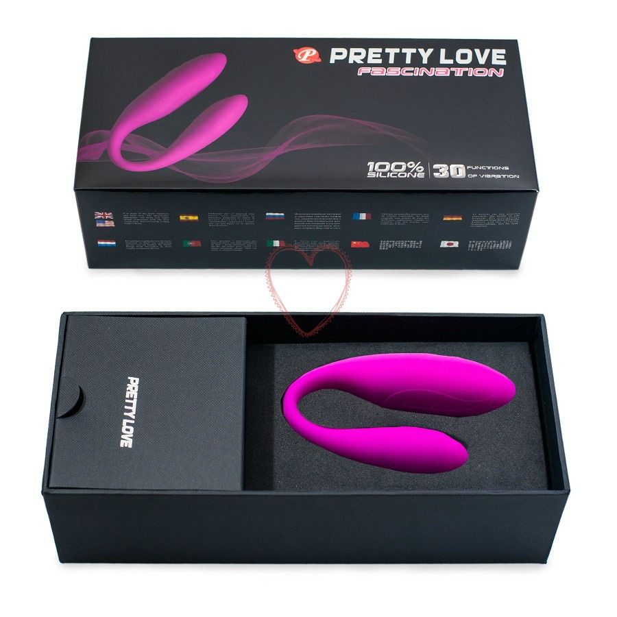 Massaggiatore Pretty Love Fascination di colore lilla, con design ergonomico e superficie liscia, ideale per rilassarsi e massaggiare.