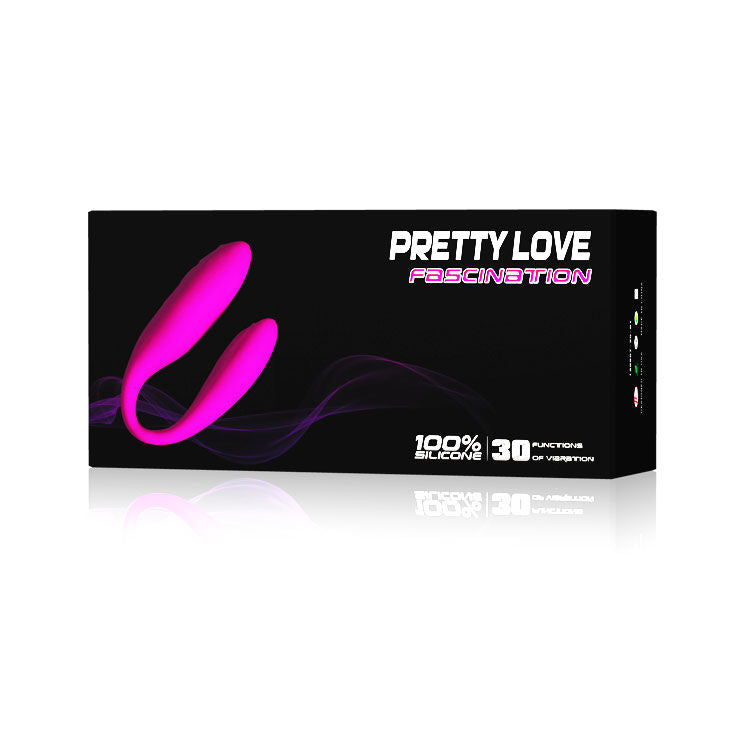 Massaggiatore Pretty Love Fascination in colore lilla con design ergonomico, visibile in dettaglio nell'immagine.