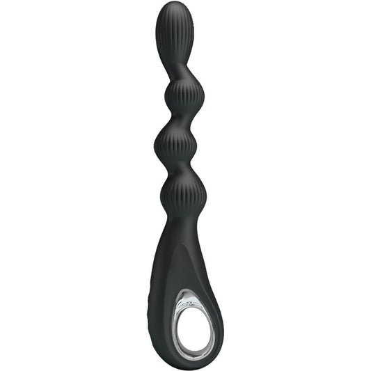 Vibratore anale nero PRETTY LOVE Federer con 12 vibrazioni, design elegante e stimolante per il piacere personale.