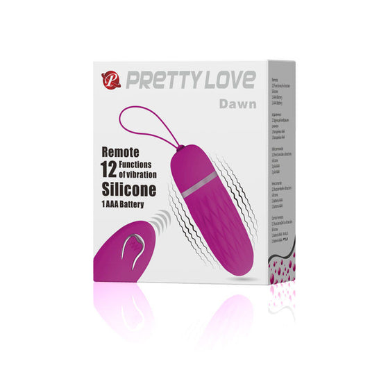 Vibrante uovo vibrante PRETTY LOVE FLIRTATION DAWN, dispositivo stimolante in colore vibrante, con superficie liscia e design ergonomico