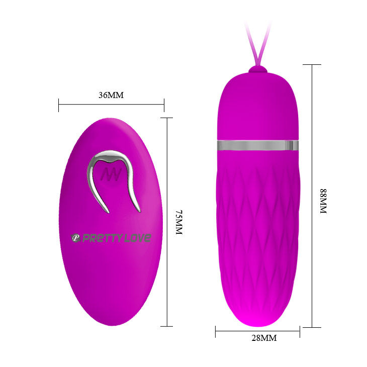 Vibrante uovo vibratore PRETTY LOVE Flirtation Dawn, design compatto e colorato, ideale per stimolazione personale.
