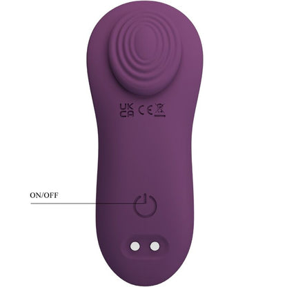 Massaggiatore e vibratore Pretty Love Franz di colore viola con controllo tramite app, design ergonomico e compatto.