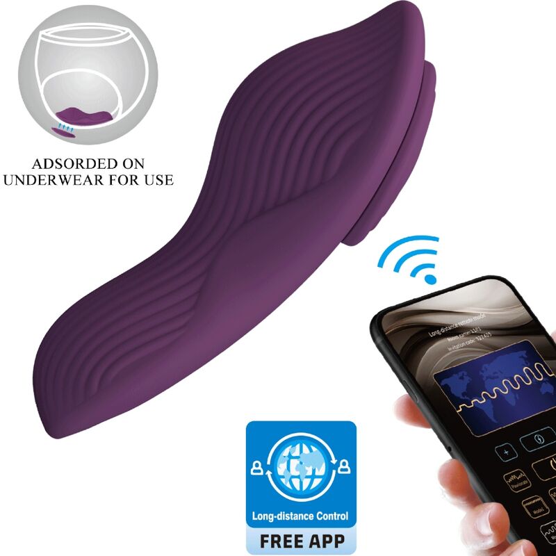 Massaggiatore clitoride PRETTY LOVE MANE LAY ON con 10 vibrazioni, telecomando, colore viola, dispositivo di piacere intimo femminile
