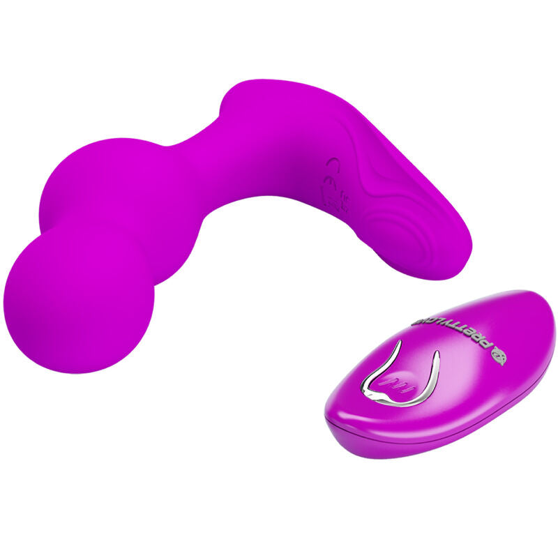 Massaggiatore vibratore anale Pretty Love Terrance con telecomando, design ergonomico e funzionale, in uso.
