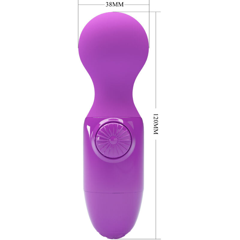 Mini massaggiatore personale Pretty Love di colore viola, compatto e portatile per massaggi rilassanti.