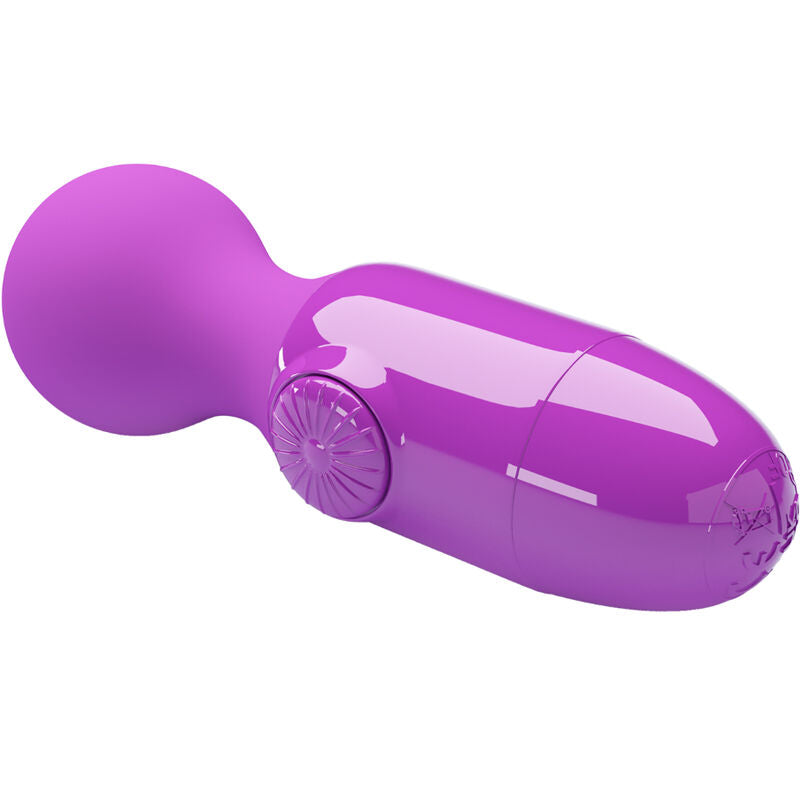 Mini massaggiatore personale Pretty Love di colore viola, compatto e portatile con design ergonomico per massaggi rilassanti.