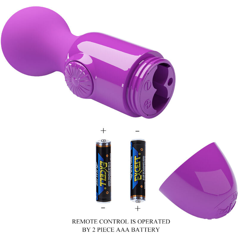 Massaggiatore personale mini Pretty Love di colore viola, compatto e portatile per relax e benessere.