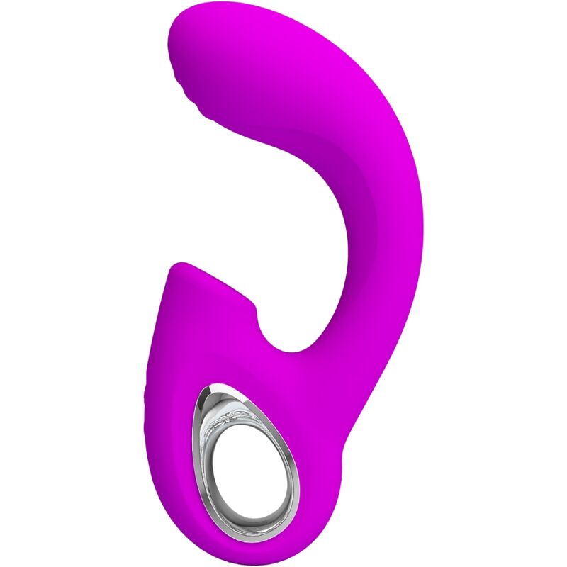 Vibratore Punto G e stimolatore clitorideo Pretty Love Sibel, viola, con 10 modalità di vibrazione, design ergonomico.