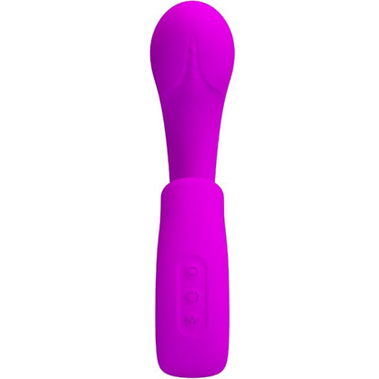 Vibratore punto G e stimolatore clitorideo Pretty Love Sibel, viola, con 10 modalità di vibrazione, in dettaglio.