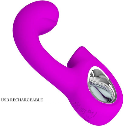 Vibratore punto G e stimolatore clitorideo Pretty Love Sibel, viola, con 10 modalità di vibrazione, immagine dettagliata.