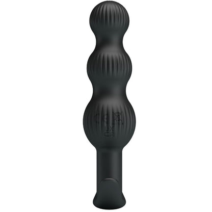 Vibratore anale PRETTY LOVE Sidney nero con 10 modalità di vibrazione, design ergonomico e superficie liscia.