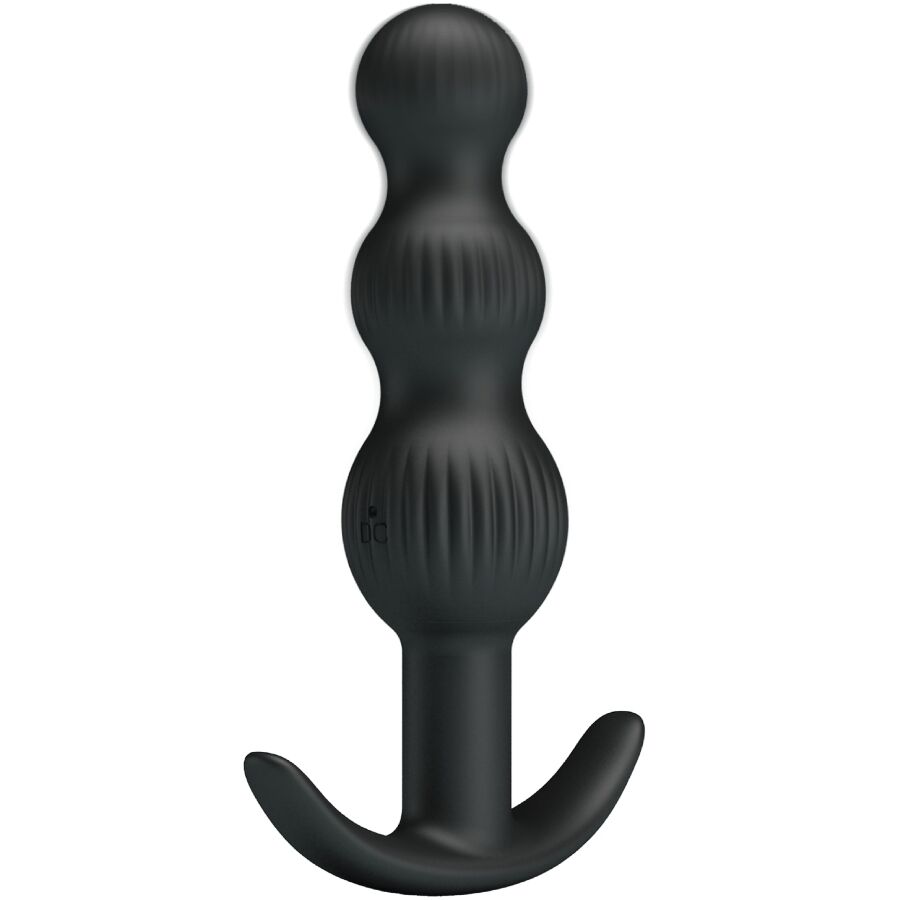 Vibratore anale Pretty Love Sidney nero con 10 modalità di vibrazione, design elegante e ergonomico per il piacere.