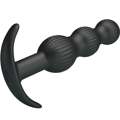 Vibratore anale Pretty Love Sidney nero con 10 modalità di vibrazione, design elegante e ergonomico per il piacere.