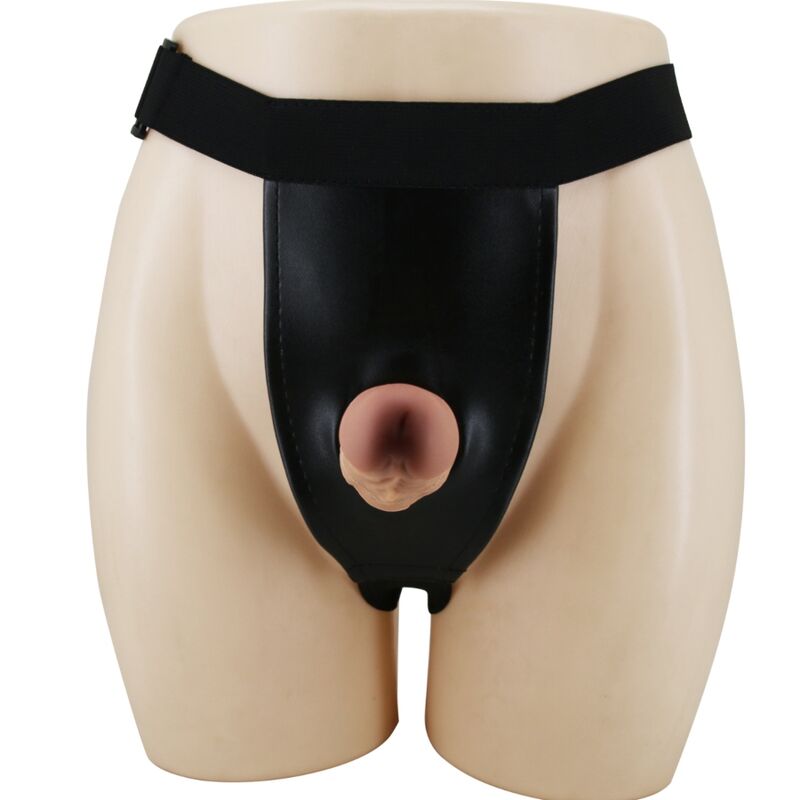 Slip harness PRETTY LOVE con dildo incluso, elegante e regolabile, ideale per giochi di coppia e intimità.