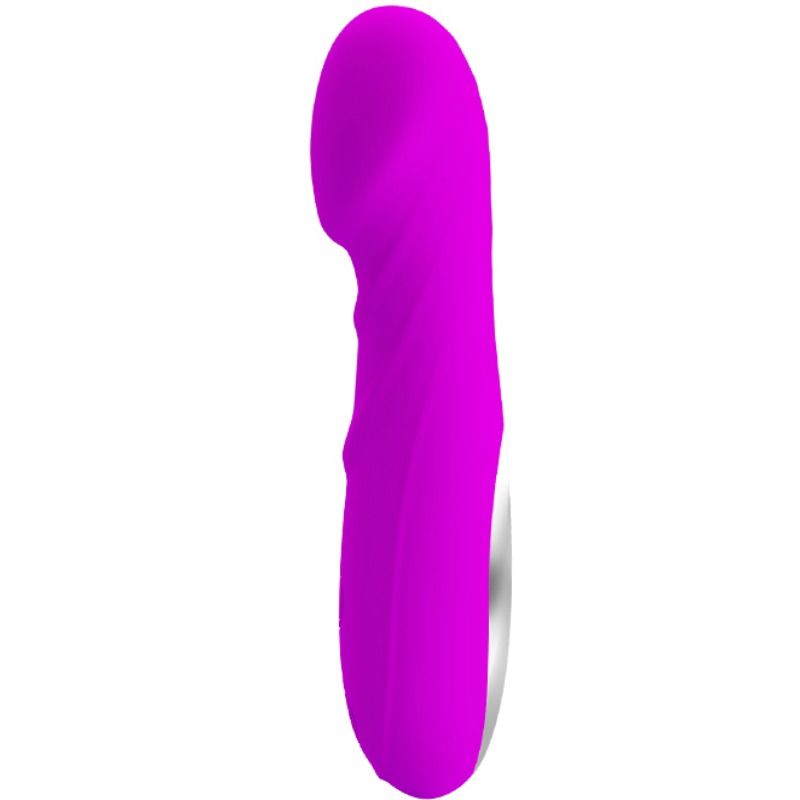 Vibratore mini PRETTY LOVE Reuben, design compatto e discreto, in silicone nero, ideale per stimolazione personale.