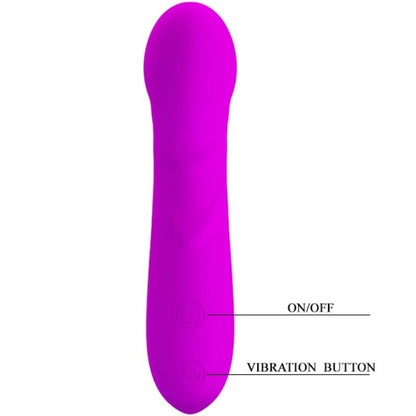 Vibratore mini PRETTY LOVE REUBEN, compatto e discreto, in silicone con design ergonomico, ideale per stimolazione personale.