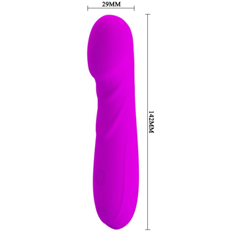 Vibratore mini smart Pretty Love Reuben, elegante e compatto, con design ergonomico e superficie liscia per stimolazione piacevole.