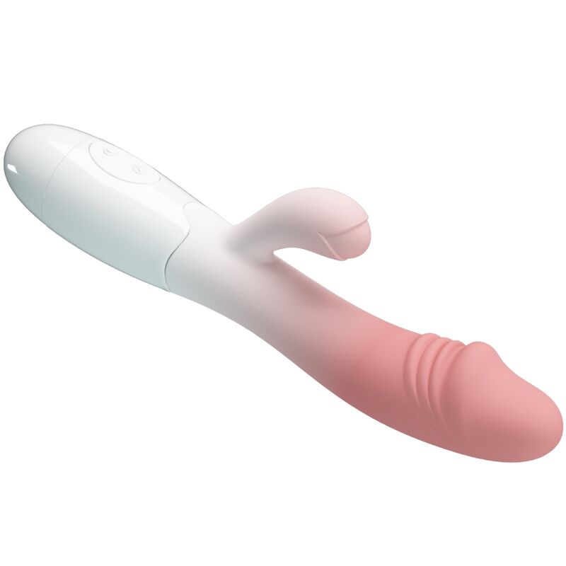 Vibratore a coniglio rosa PRETTY LOVE Snappy con 30 modalità di vibrazione, design elegante e dettagli attraenti.