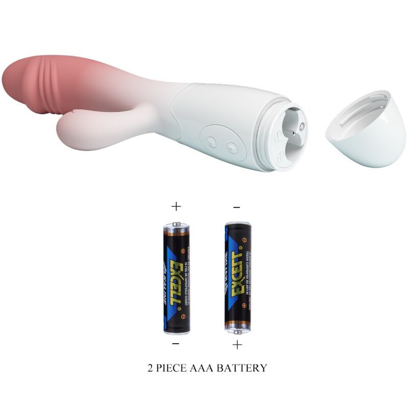 Vibratore a coniglio rosa PRETTY LOVE Snappy con 30 modalità di vibrazione, design ergonomico e dettagli curati.