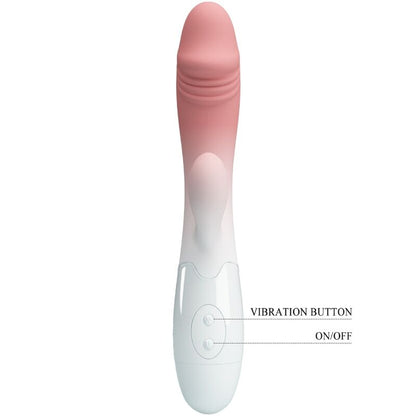 Vibratore rabbit rosa PRETTY LOVE Snappy con 30 vibrazioni, prodotto per il piacere, visibile in primo piano.