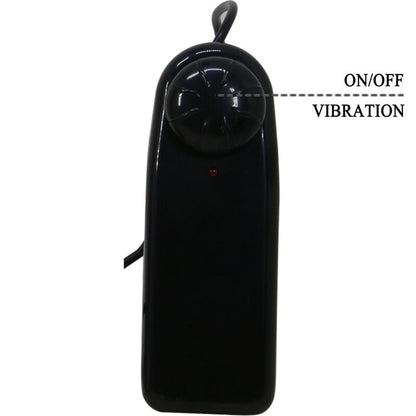 Imbragatura slip Pretty Love Starks con dildo vibrante multi-speed, 17,5 cm, colore marrone chiaro.