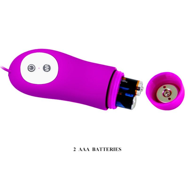Stimolatore massaggiatore Pretty Love Harriet con design ergonomico e rivestimento morbido, ideale per il benessere e il relax.